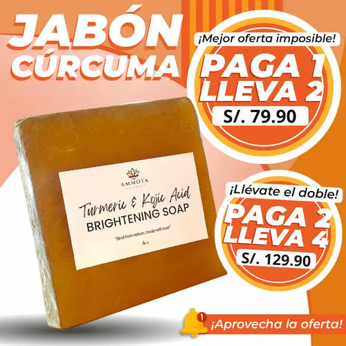 AMOYA™ Jabón de curcuma que elimina manchas oscuras y acné