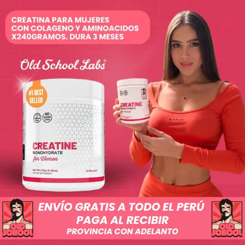 Creatina con Colágeno™ Potencia el crecimiento de glúteos y piernas, sin engorda