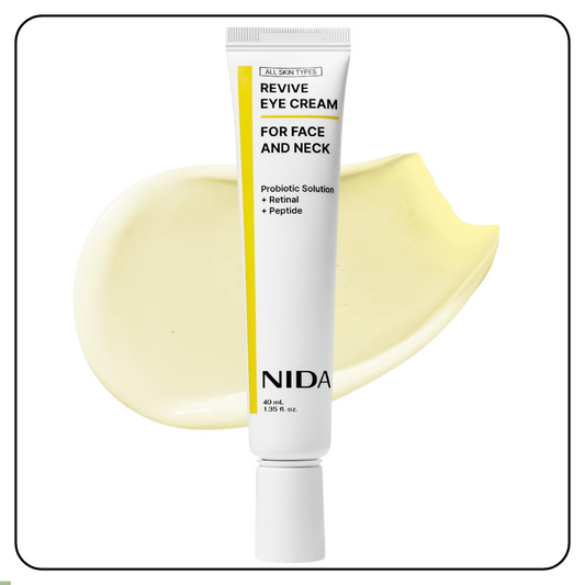 Nida Revive Con Retinal que ayuda a eliminar bolsas y ojeras oscuras