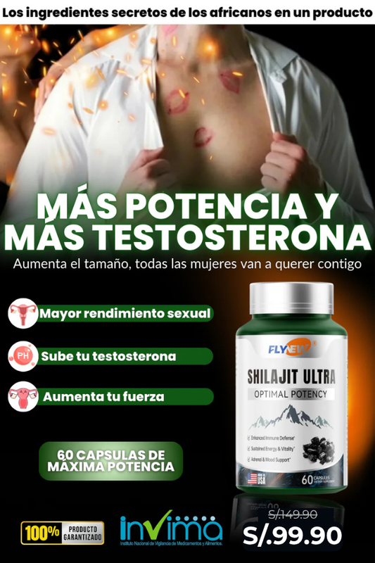 SHILAJIT ULTRA® El secreto de los africanos para aumentar el tamaño